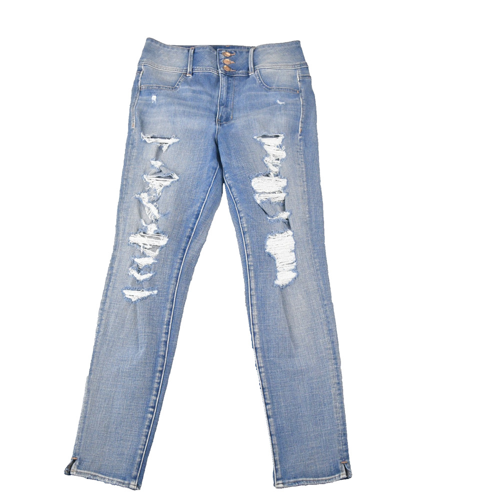 American‎ Eagle Jeans Women 8 Reg (27x26) Three Button Fly Super Hi-Rise Jegging